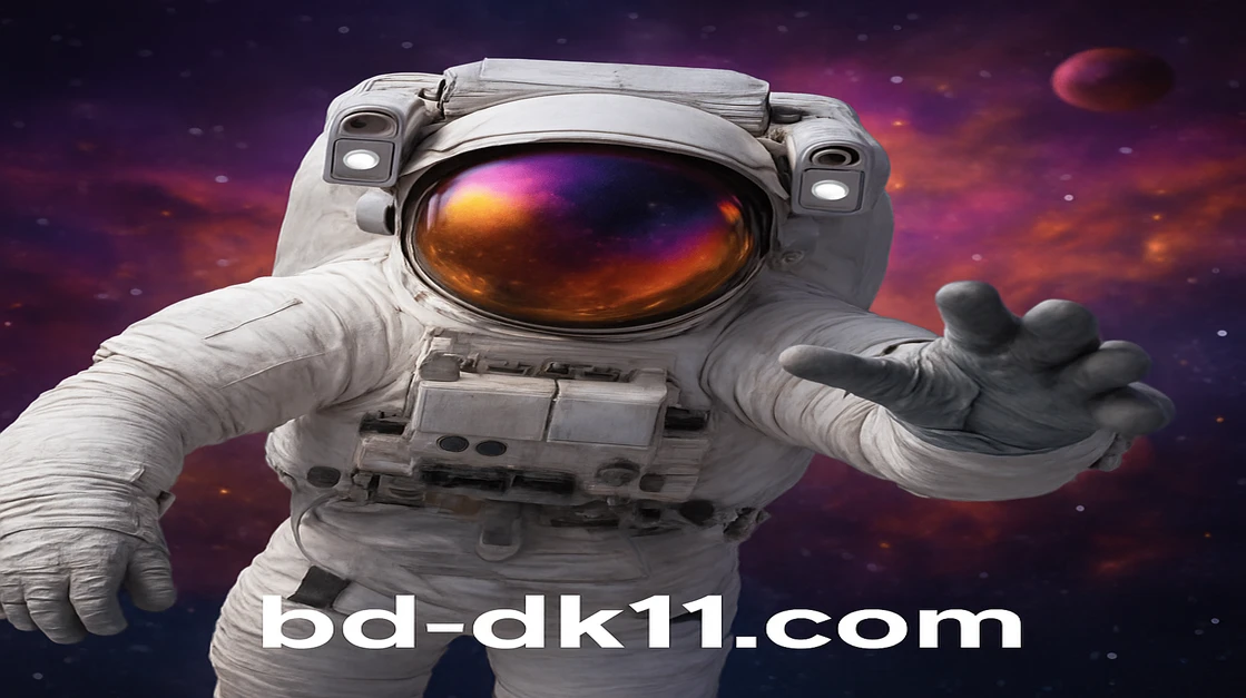 DK11-এ স্পেসম্যান গেমের সঙ্গে মহাজাগতিক যাত্রা শুরু করুন। একজন নভোচারী একটি উজ্জ্বল আকাশগঙ্গায় ভাসছেন, নক্ষত্র ও গ্রহগুলোর মাঝে একটি অভিযানের জন্য প্রস্তুত।